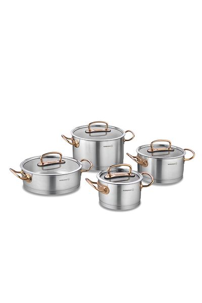 KORKMAZ A1148 Proline 8 - Gold Pot Set