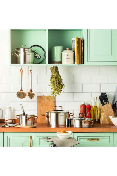 KORKMAZ A1148 Proline 8 - Gold Pot Set