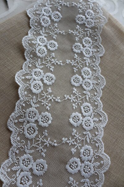 SHERLOCK HOME Embroidery on Tulle (8 Meters)