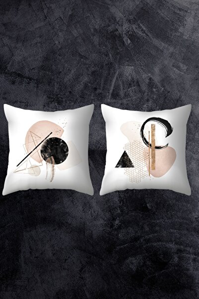 EMNASA طقم غطاء وسادة مطبوع على الوجهين مقاس 43 × 43 مكون من قطعتين