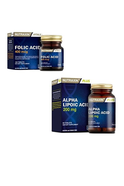 Nutraxin 400 Mcg Folic Acid + Alpha Lipoic Acid(tioktik Asit) 200 Mg 60 Tablet