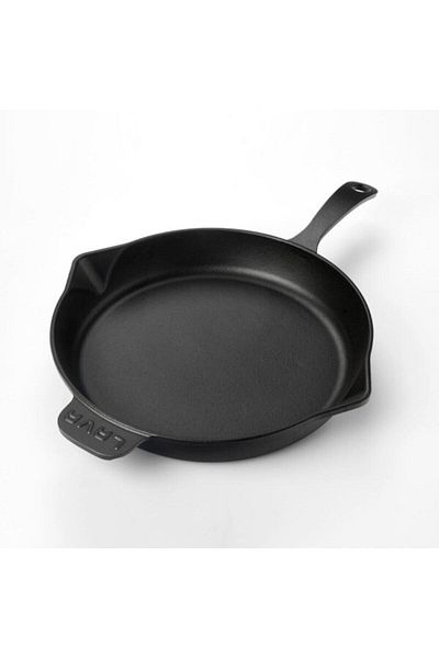 Lava 30 cm Black Wooden Frying Pan with Spoon Gift