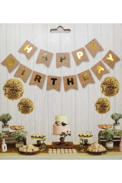 Ege Parti Evi كرافت - راية عيد ميلاد سعيد ذهبية