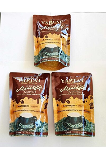 Yaptat Adıyaman Sütlü Menengiç Kahvesi 200 Gr X 3 Set