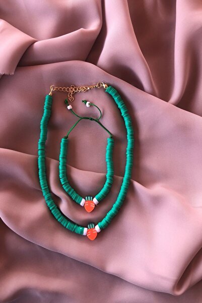 Karlay مجموعة أساور قلادة فيمو على شكل جزرة للأطفال