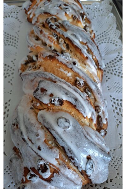 Genel Markalar Üzümlü Quarklı Çörek 1 Ad - Quarkzopf Mit Rosinen, 15×10×34 Eb...