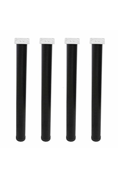 ARON (4 ADET) Masa Ayağı 71-74cm Ayarlı Ø60mm Çap Metal (MAT SİYAH) Renk