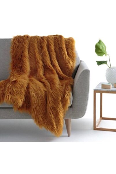 MER HOME Saltea/Canapea de pluș Caramel (140X140)