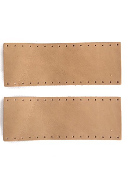 alfa tasarım atölyesi Λαβή τσάντας από γνήσιο δέρμα - Χρώμα πούδρας 16 εκ. Χ ...