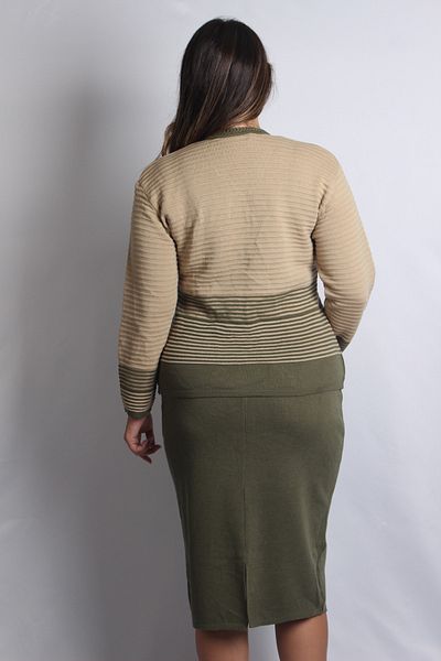 Sude Women's Green 2-Piece Knitwear Set 6030