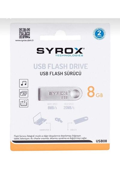 Syrox ذاكرة USB معدنية 8 جيجابايت