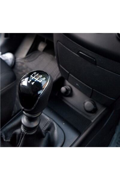 Favori Auto Parts Chevrolet Lacetti 5-Speed Black Leather Gear Shift Knob