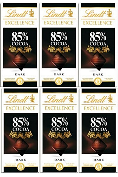 Lindt Excellence Bitter Tablet Çikolata Dark Cocoa %85 Kakao Isviçre Çikolata...