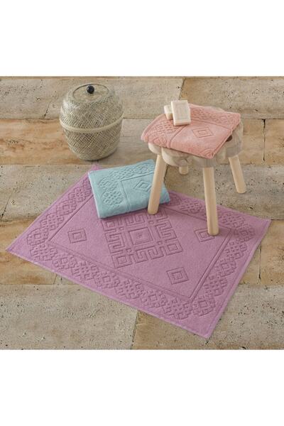 Jakarlı Ayak Havlusu 3 Lü Set - Kilim Desen