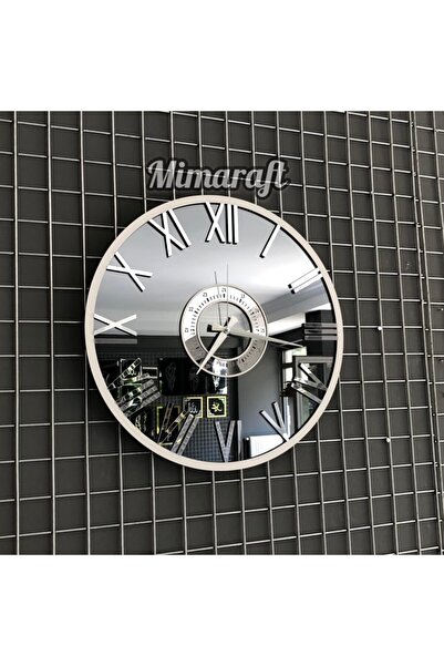 Mimaraft Özel Seri Aynalı Duvar Saati - 50 Cm