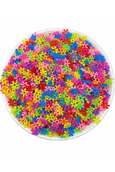 Hedef Bijuteri 25 جرام 8 ملم خرز قرصي ملون ندفة الثلج، خرز لصنع المجوهرات (25...