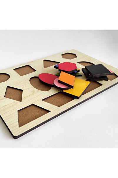 metafortoys Eğitici Ahşap Geometrik Şekiller Bultak