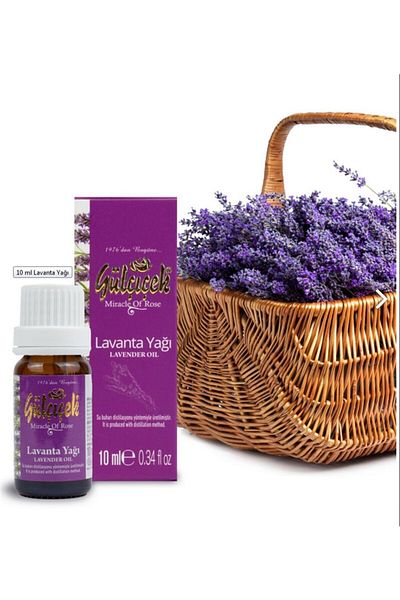 GÜLÇİÇEK KOZMETİK 10ml 100% Pure Rose Flower Natural Lavender Oil
