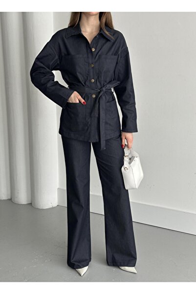 Laluvia Mainz Denim Jacket Pants Set