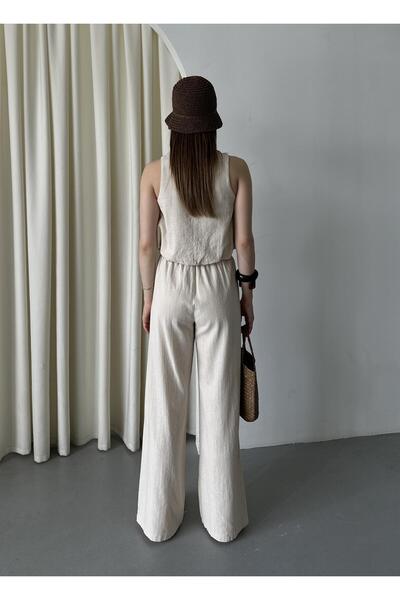 Laluvia Természetes pamut blúz nadrág szett