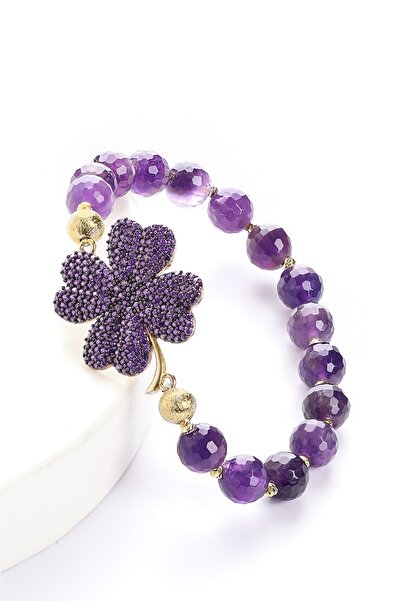 Fatma yaşar Yoncalı Ametist Taşı Bileklik