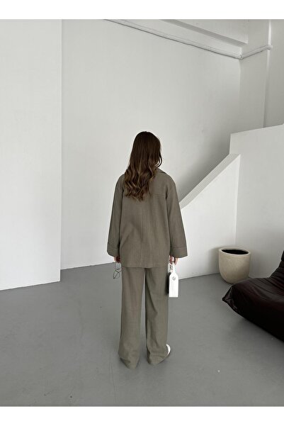 Laluvia Dark Green Giza Linen Set