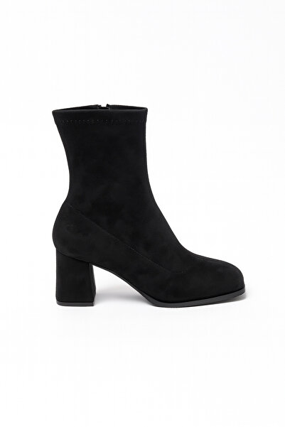 Giydim Gidiyor Mouni Süet Bot Siyah