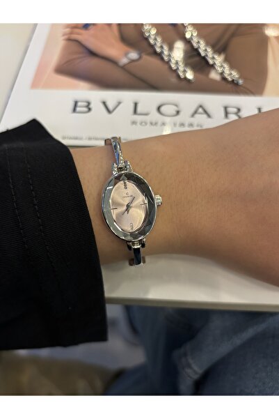 Bluemix Aksesuar ساعة يد نسائية من الفولاذ بقرص بيضاوي