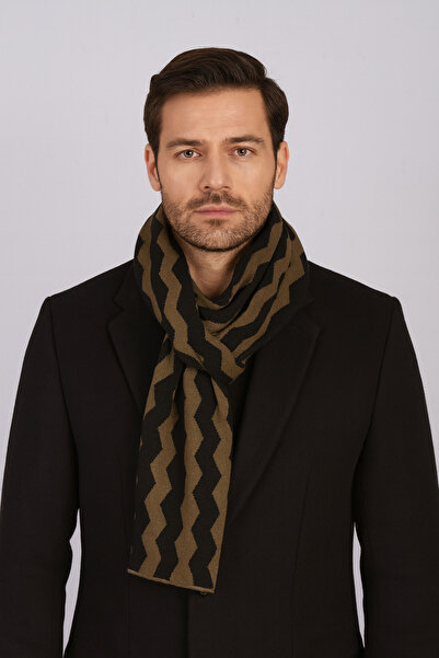 Sebir Moda Zigzag Patterned Knitwear Scarf