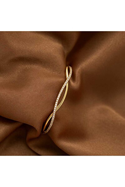 Xido gold renk yaprak figürlü çelik kelepçe bileklik, sevgiliye hediye, arkad...