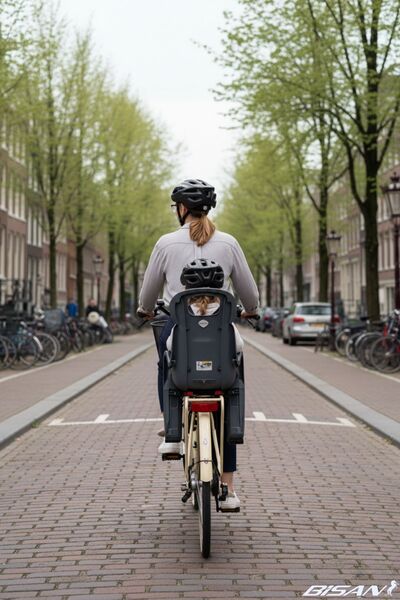 Bisan Paradıse 28 Jant Kadın Şehir Bisikleti 54 cm Çelik Kadro V-Fren Krem Gri (Vitessiz)