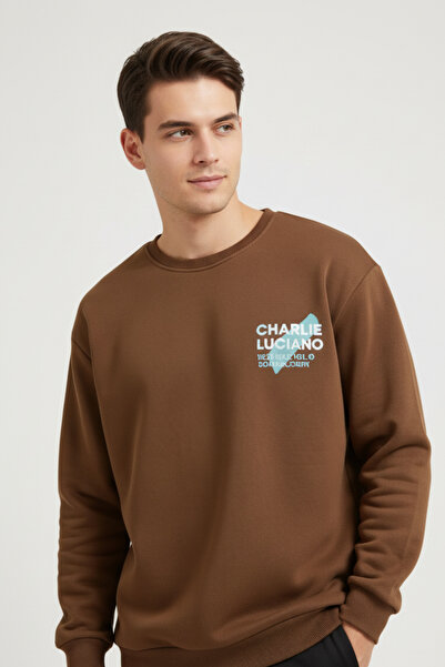 UNCİA OUTDOORS Unisex Oversize με στάμπα σε σχήμα Ο στο λαιμό