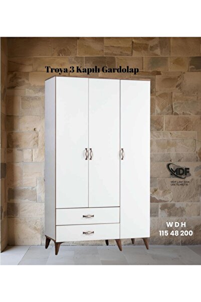 ÇakırGrup TROYA 3 KAPILI DOLAP / GARDOLAP