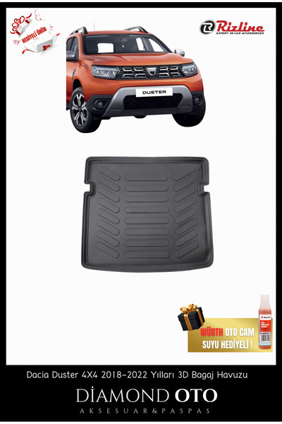 Rizline Dacia Duster 4X4 4WD 3d Bagaj Havuzu 2018-2019-2020-2021-2022