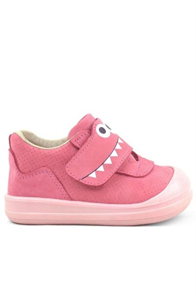 Rakerplus Dino Genuine Leather Pink High Top Baby Shoes