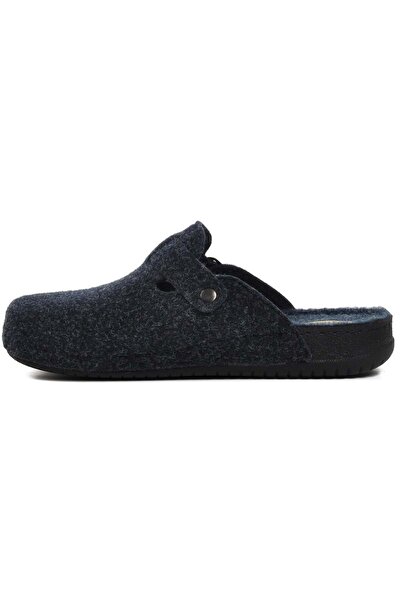 Kocamanlar Ayakkabı Bento K-12113 Home Slippers Orthopedic Men's Slippers Dark Blue