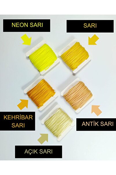 Eskişehir hobi sanat 10 metri 5 culori 1 mm snur ceară (total 50 metri) culor...