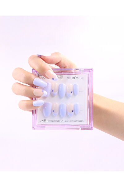 Takma Takma L Beden 10'lu Mavi Kısa Badem KBD1463 Tekrar Kullanılabilir Prote...