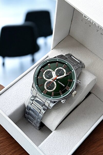 CLUPPOLOON YENİ SEZON GÜMÜŞ RENK SPOR ERKEK KOL SAATİ BİLEKLİK HEDİYELİ BABAL...