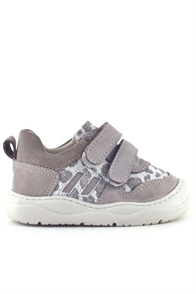 Rakerplus Schaggy Genuine Leather Beige Patterned Baby Sneakers