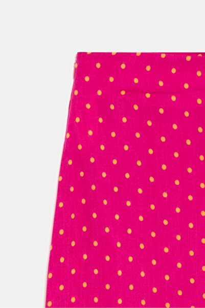 Saade Φούξια με σχισμή λεπτομερή υφαντή φούστα