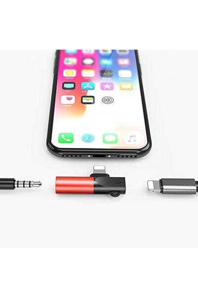 CODEGEN / Codegen Apple iPhone Lightning + 3.5mm Stereo Dönüştürücü Çoklayıcı Siyah Adaptör CDG-CNV48