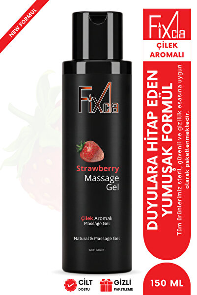 FixCla Çilek Aromalı Kayganlaştırıcı Jel 150 ml – Su Bazlı, Tatlı Koku, Uzun ...