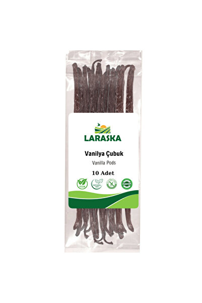 Laraska Vanilya Çubuk 10 Adet Doğal Gerçek Vanilya - Vanilla Pods 10qty