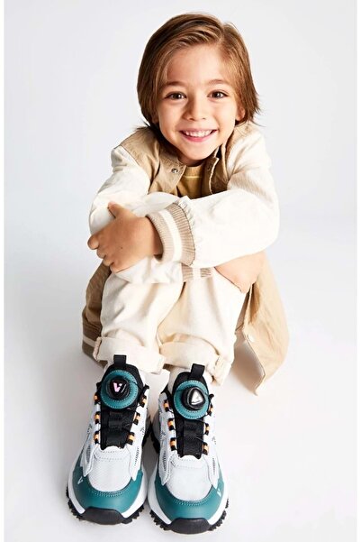 Vicco Bard Smart Lacing Mechanism Orthopedic Children's Sports Shoes Green