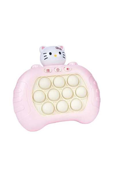 huitich لعبة هالو كيتي بوب الحسية لتخفيف التوتر للأطفال والكبار، باللونين الأبيض والوردي
