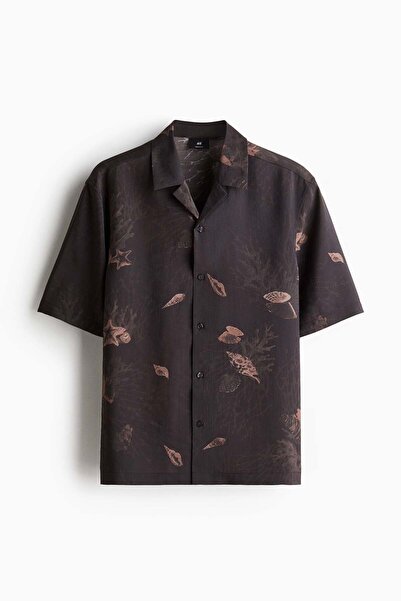 H&M Regular Fit Lyocell-blend resort shirt