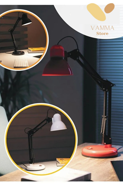 Ouptec Masa Lambası Akrobat Yaylı Metal 360° Açılı Ayarlanabilir Hareketli Ça...