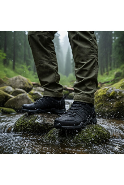 SNR Suya Dayanıklı Poseidon Erkek Spor Outdoor Kaymaz Taban Rahat ve Kaliteli Siyah Ayakkabı 5 renk var