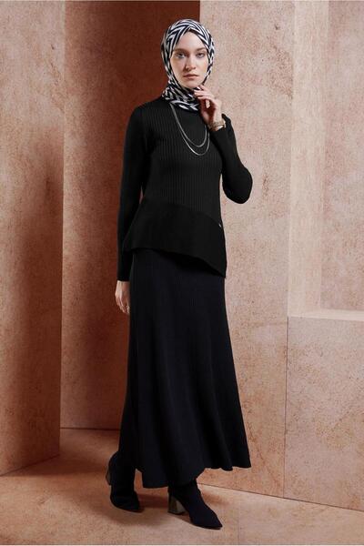 Alvina ASİMETRİK KESİM TRİKO KAZAK 45008